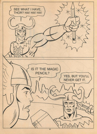 Illustration for article titled Completely insane Avengers coloring book asks kids to enter the maze in Hulk's pants
